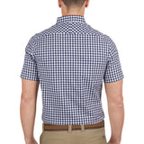 Thomas Cook Mens Bart Tailored Short Sleeve Shirt - Navy/White