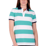 Thomas Cook Womens Cali Polo - Lagoon/White