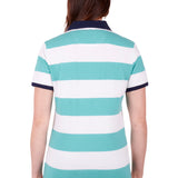 Thomas Cook Womens Cali Polo - Lagoon/White