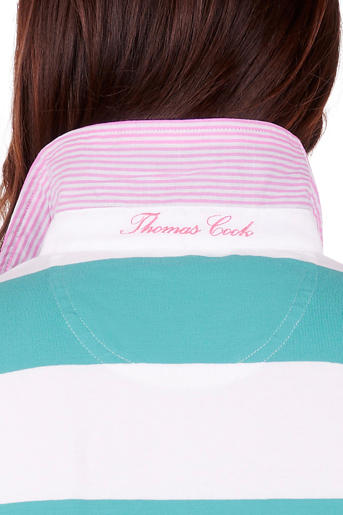 Thomas Cook Womens Cali Polo - Lagoon/White