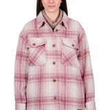 Dux Back Womens Elk Overshirt - Pink