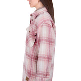 Dux Back Womens Elk Overshirt - Pink