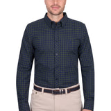 Thomas Cook Mens Charles Tailored Shirt - Navy/Green