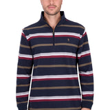 Thomas Cook mens Nicholas 1/4 Zip Rugby - Navy/Multi
