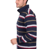 Thomas Cook mens Nicholas 1/4 Zip Rugby - Navy/Multi