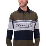 Thomas Cook Mens Tom Rugby - Dark Tan/Grey Marle