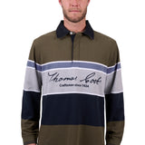 Thomas Cook Mens Tom Rugby - Dark Tan/Grey Marle