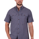 Thomas Cook Mens Woodford Shirt - Dark Navy/Red