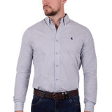 Thomas Cook Mens Sean Tailored Shirt - Navy/White