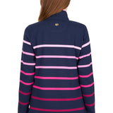 Thomas Cook Womens Gemma 1/4 Zip Rugby - Pink/Navy