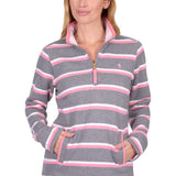 Thomas Cook Womens Jane 1/4 Zip Rugby - Charcoal Marle