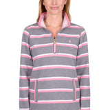 Thomas Cook Womens Jane 1/4 Zip Rugby - Charcoal Marle
