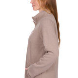 Thomas Cook Womens Lydia 1/4 Zip Rugby - Taupe Marle