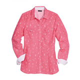 Tin Haul Womens Shirt - Print Pink