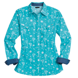 Tin Haul Womens Shirt - Print Green