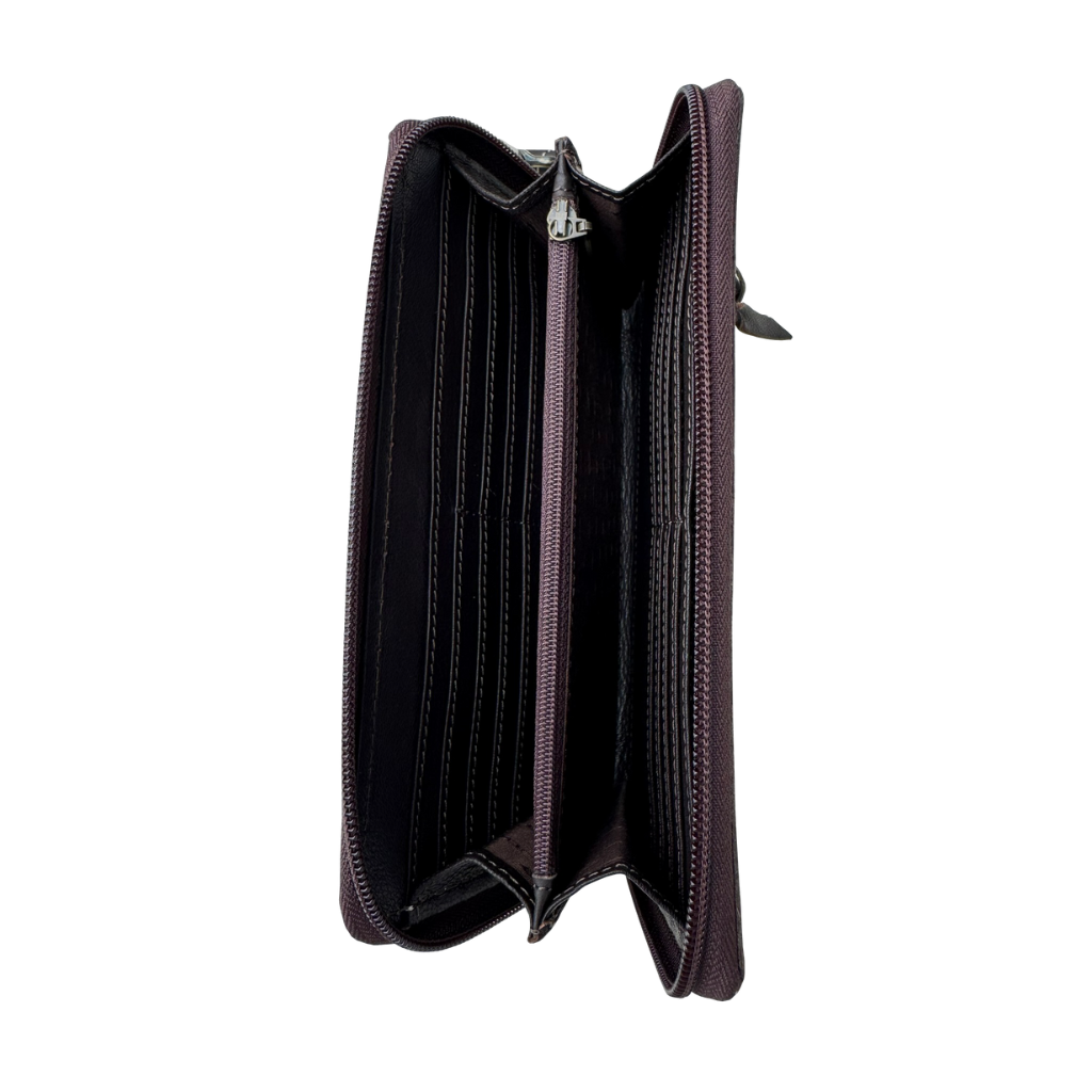 Tooling Leather Cowhide Boot Stitch Clutch Wallet