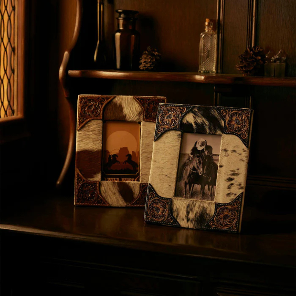 Tumbleweed Trail Photo Frame - Brown/White