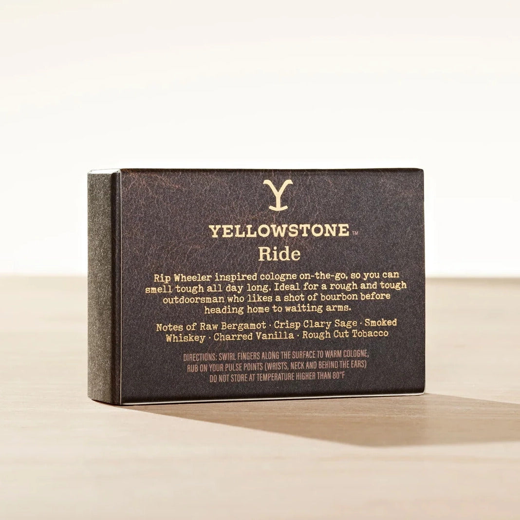 Tru Western Mens Yellowstone Ride Solid Cologne 6oz