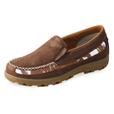 Twisted X Womens Cow Fur Moc Slip On - Brown/Brown