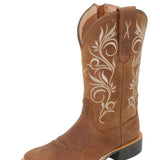 Twisted X Womens 11 Tech X2 Zip Boot - Oiled Brown/Brown