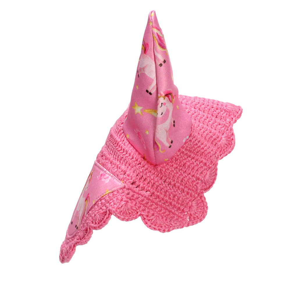 Unicorn Ear Bonnet - Pink Unicorn
