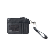 Western Card Holder - Black/Hand tooled leather