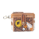 Wildflowers of the Prarie Credit Card Holder - Brown
