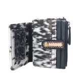 Wildflowers of the Prarie Credit Card Holder - Black