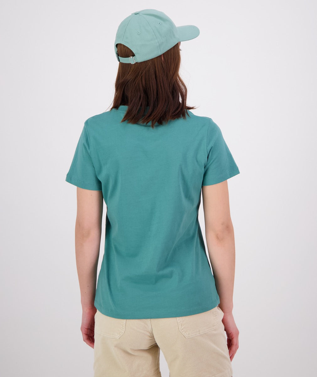 Swanndri Womens Original V3 Tee - Jade Green/White