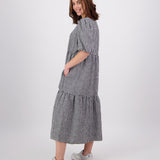 Swanndri Womens Shelly Maxi Dress - Black/White Gingham