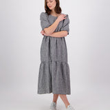 Swanndri Womens Shelly Maxi Dress - Black/White Gingham