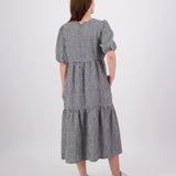 Swanndri Womens Shelly Maxi Dress - Black/White Gingham