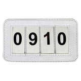 Woof Wear Saddle Cloth Number Holder - White