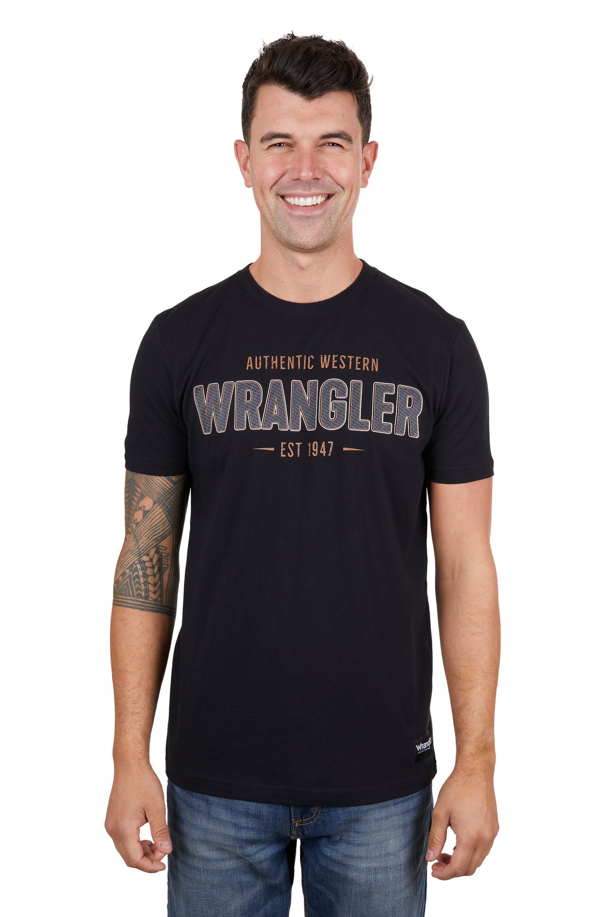 Wrangler Mens Aaron Tee - Black