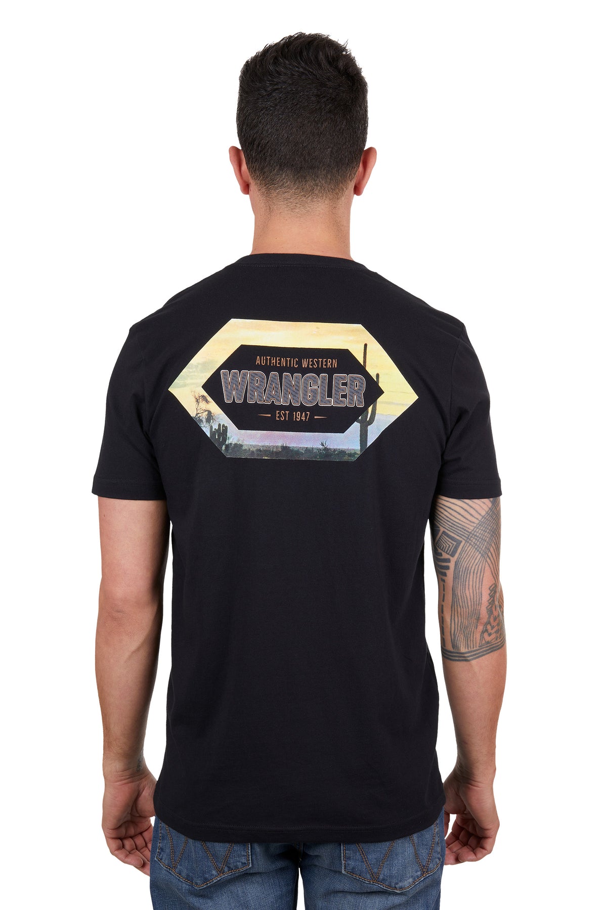 Wrangler Mens Aaron Tee - Black