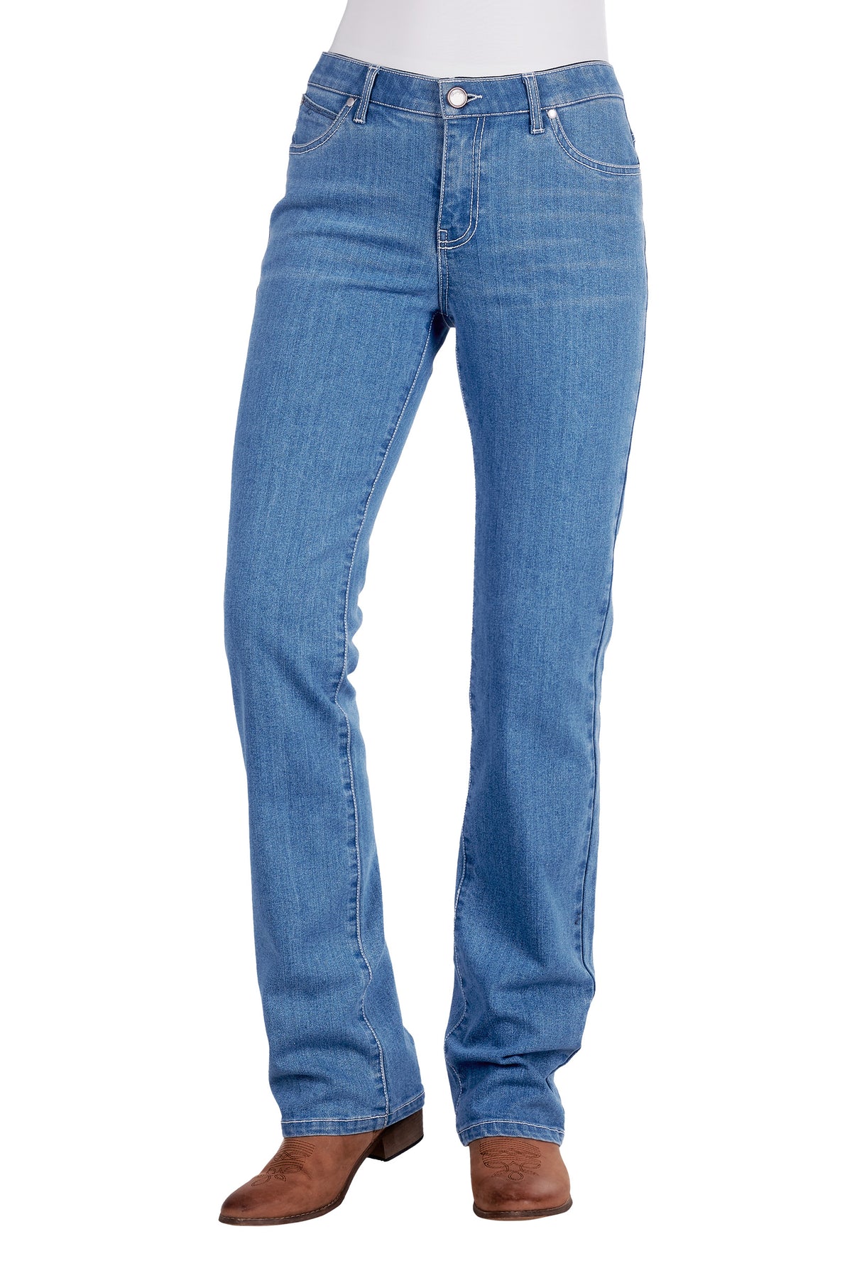 Wrangler Womens Austin Jean Q-baby - Faded Blue