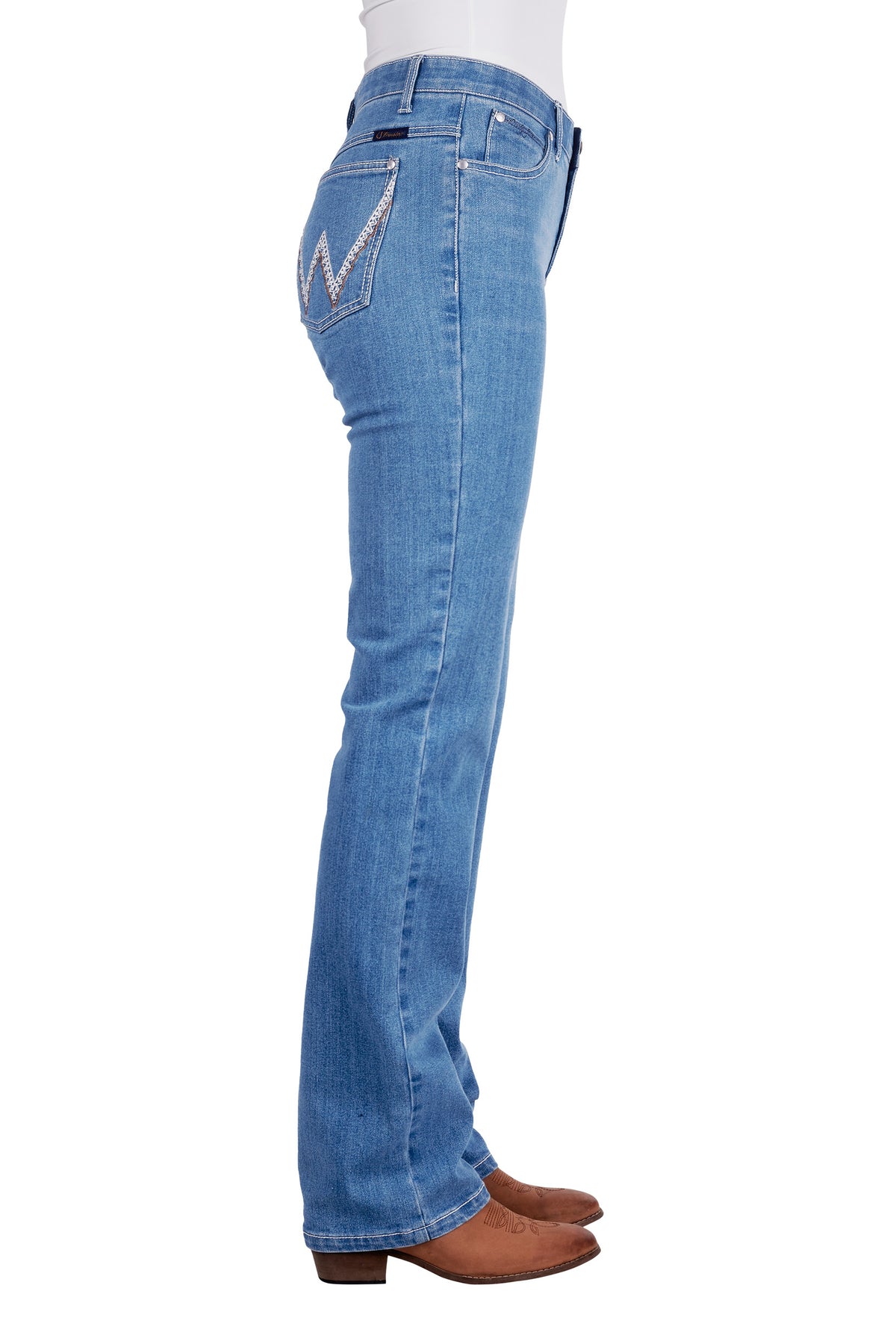 Wrangler Womens Austin Jean Q-baby - Faded Blue