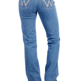 Wrangler Womens Austin Jean Q-baby - Faded Blue