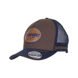 Wrangler Authentic High Profile Trucker Cap - Dark Tan/Navy