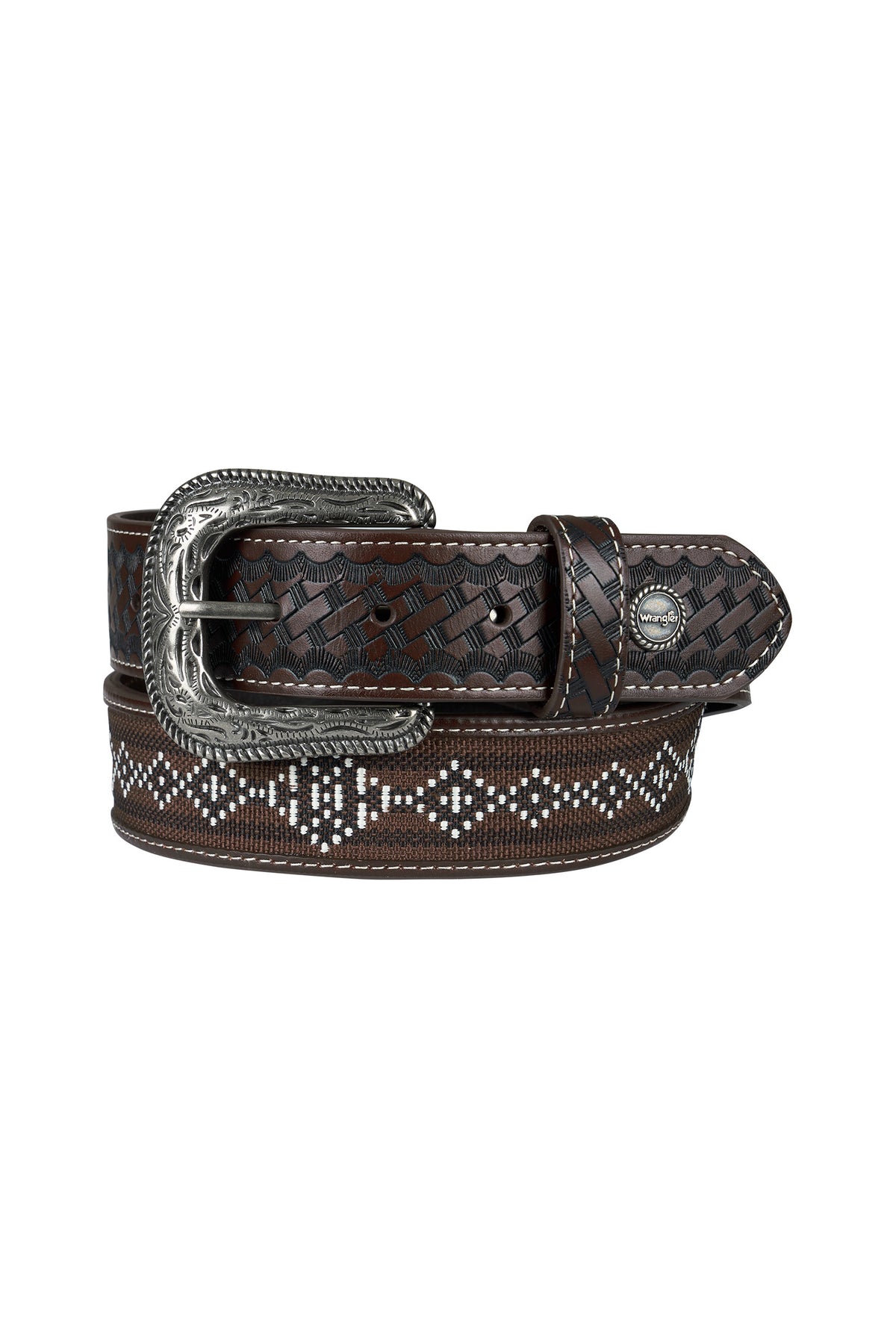 Wrangler Brayson Belt - Dark Tan