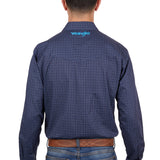 Wrangler Mens Cam Shirt - Navy/Blue