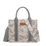 Wrangler Camo Print Crossbody Bag - Light Grey