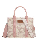 Wrangler Camo Print Crossbody Bag - Light Pink