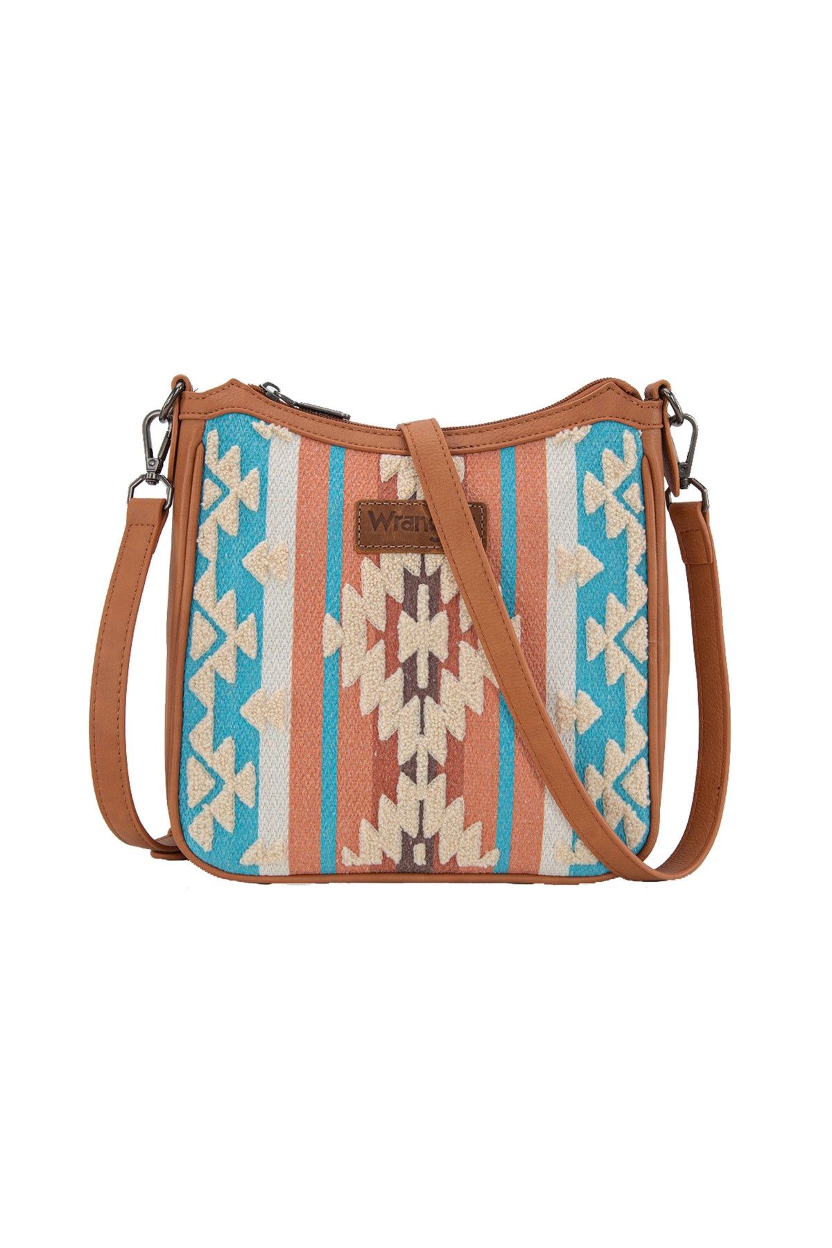 Wrangler Cilia Aztec Crossbody Bag - Tan