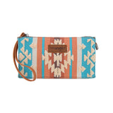 Wrangler Cilia Aztec Wristlet Purse - Tan