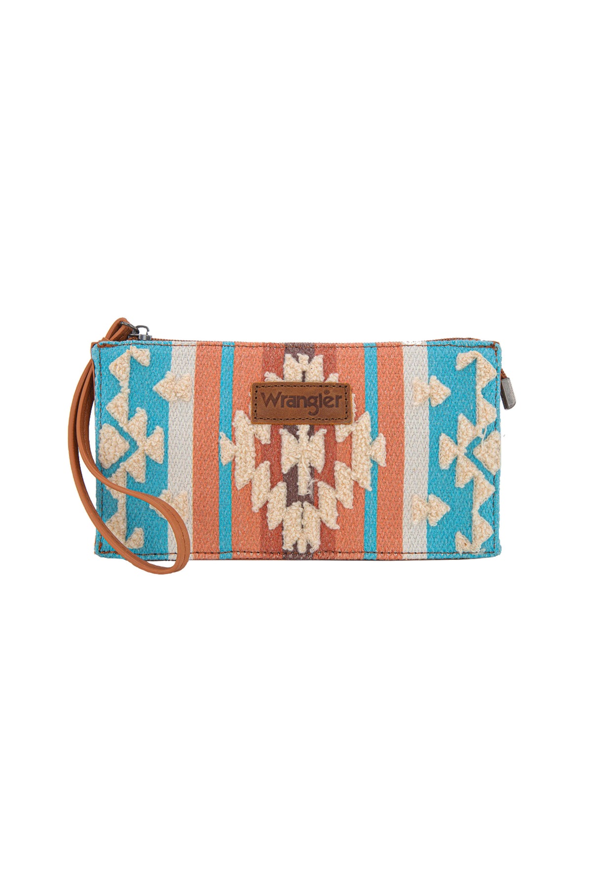 Wrangler Cilia Aztec Wristlet Purse - Tan
