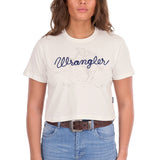 Wrangler Womens Cindy Crop Tee - Cream