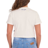 Wrangler Womens Cindy Crop Tee - Cream