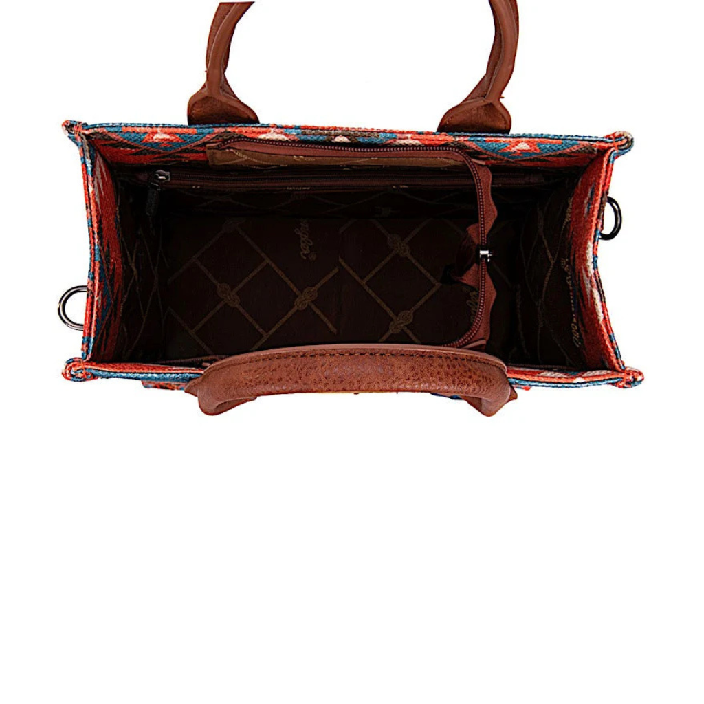 Wrangler Macy Aztec Crossbody Bag - Coral