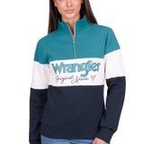 Wrangler Womens Dana 1/4 Zip Pullover - Navy/Team